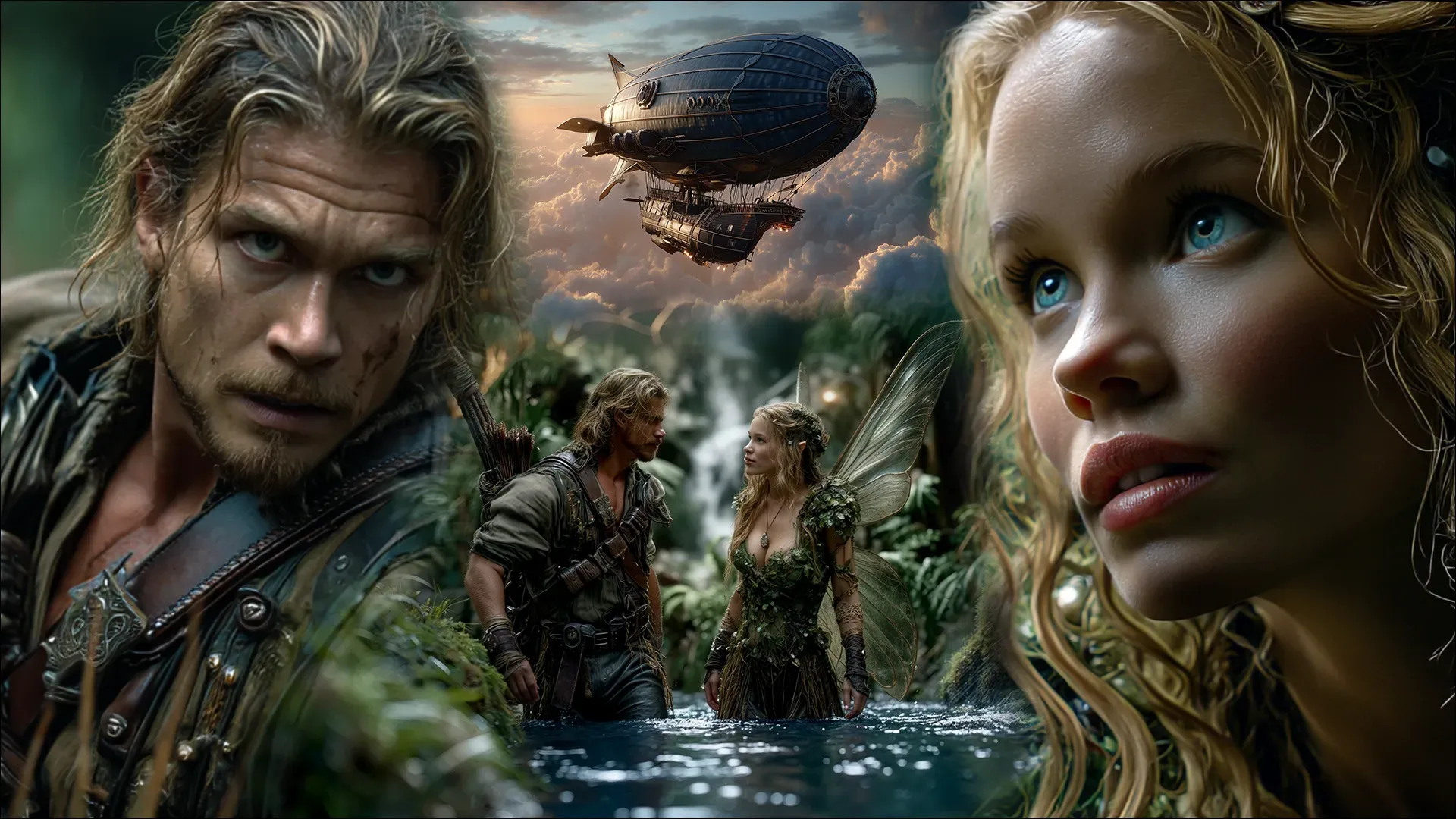 Airovale hero poster—epic fantasy saga