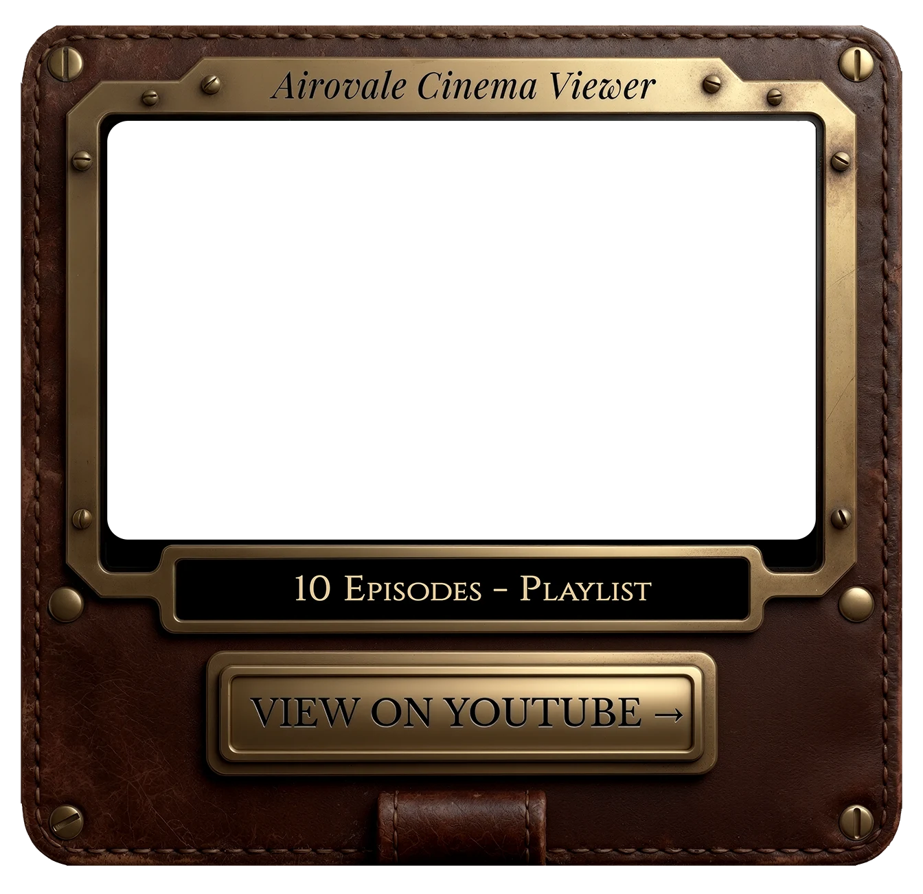 Airovale Cinema Viewer — steampunk brass and leather frame