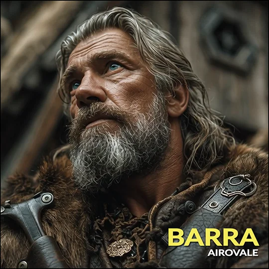 Barra — human leader of Canyon Myst in Airovale steampunk fantasy