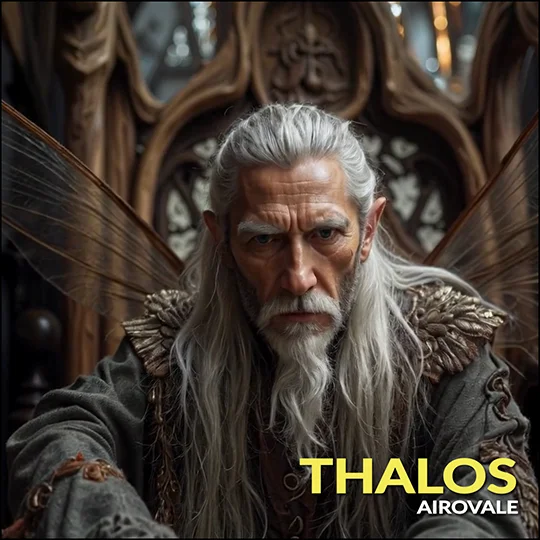 Thalos — elder fae keeper of the old rule in Airovale steampunk fantasy