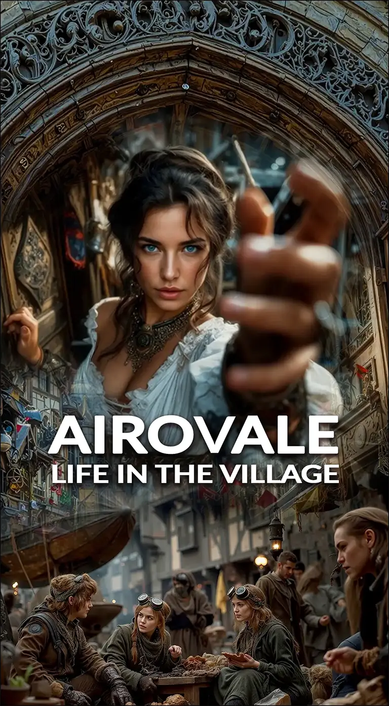 Airovale Episode 1 (Portrait): Life in the Village — epic fantasy & steampunk