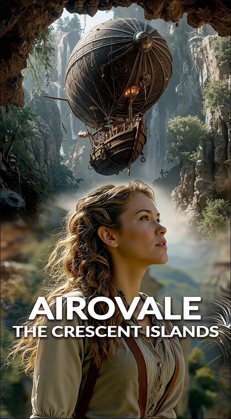 Airovale Episode 2 (Portrait): The Crescent Islands — medieval steampunk fantasy