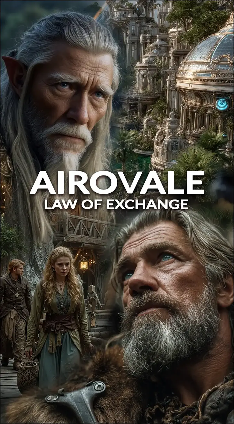 Airovale Episode 6 (Portrait): Law of Exchange — time and treasure fantasy