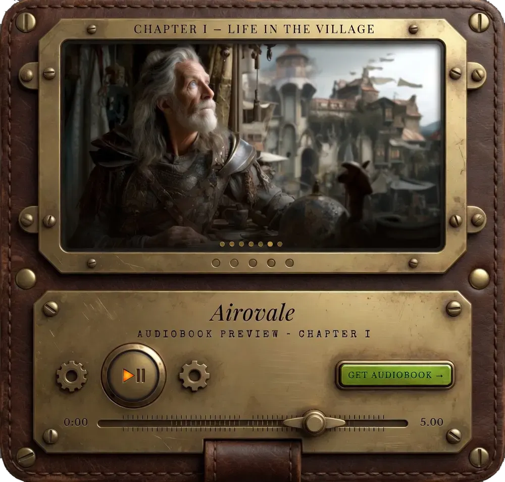 steampunk fantasy audiobook chapter player