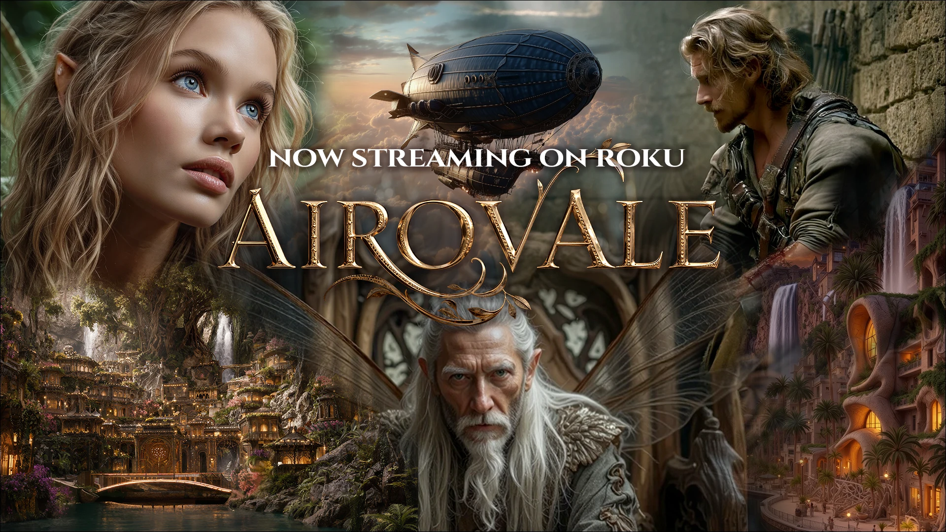 Airovale — steampunk fantasy world, now streaming free on Roku