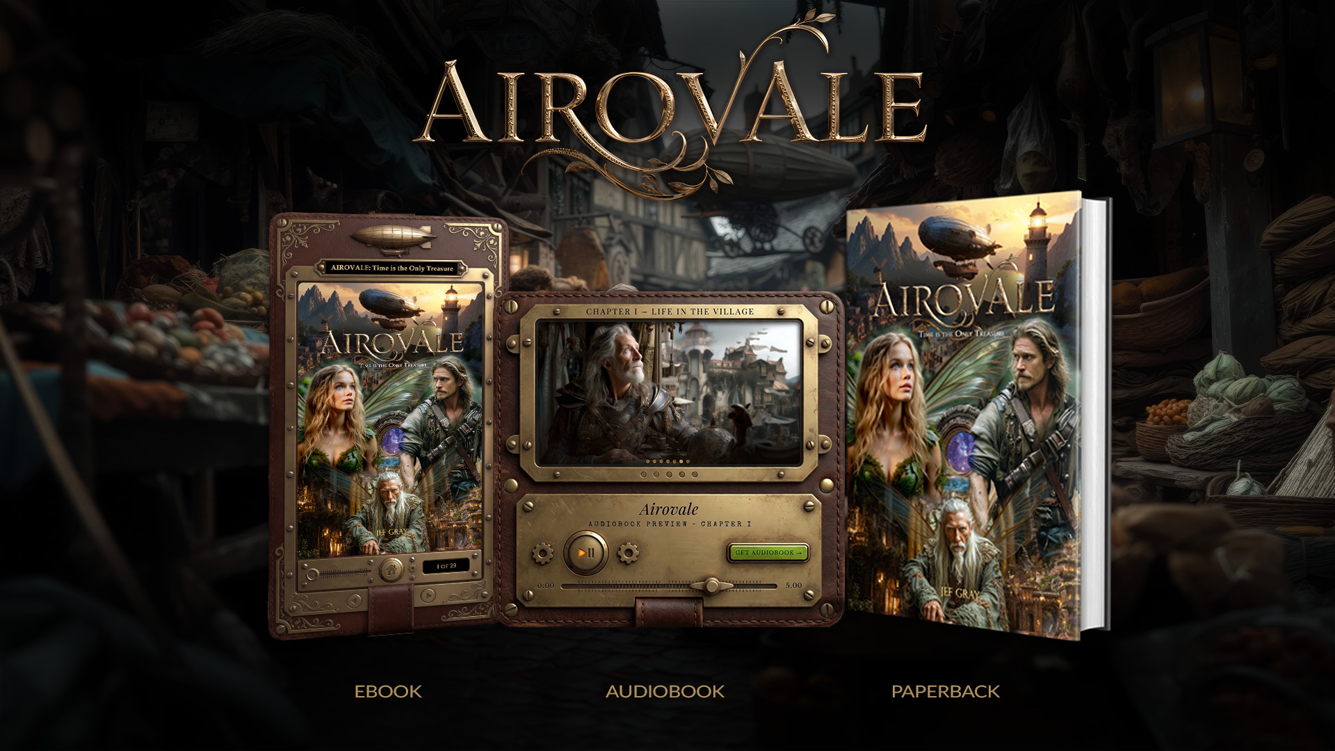 Airovale — steampunk fantasy world, now streaming free on Roku