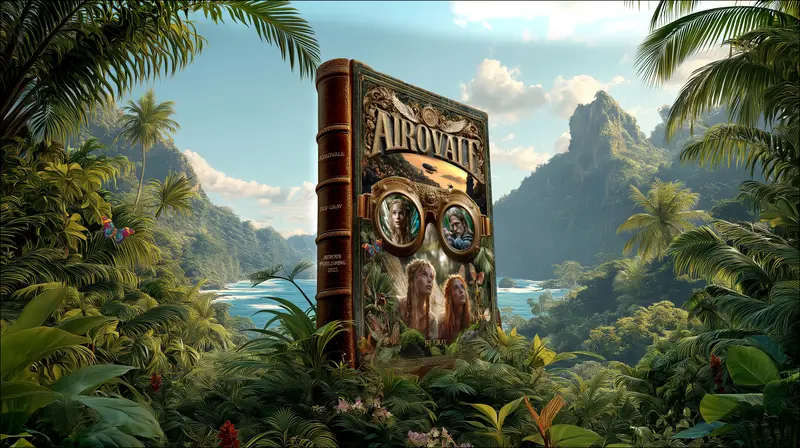 Airovale steampunk fantasy novel - book cover art wallpaper